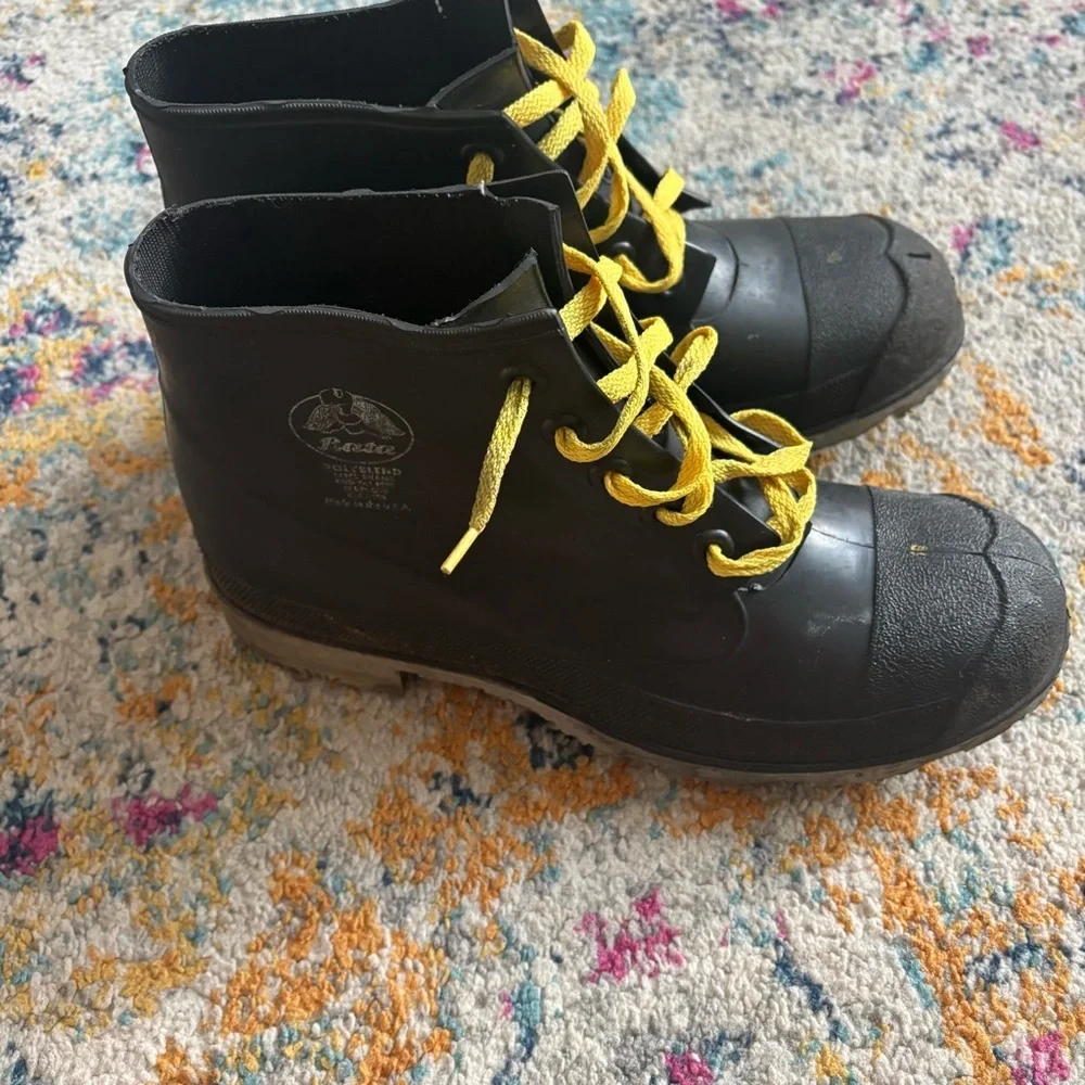 Bata Standard Rubber Steel Shank Rain Work Boots Men’s Size 12 USA Made